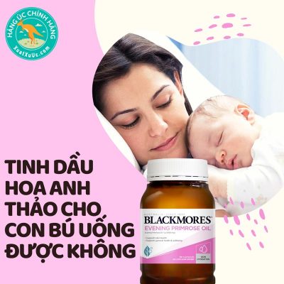 Tinh dầu hoa anh thảo cho con bú uống được không