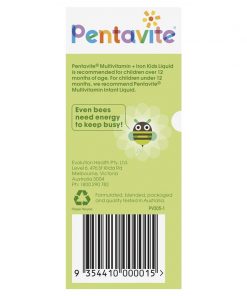 Siro Vitamin tổng hợp và Sắt PENTAVITE Úc 100ml cho bé (1 - 12 tuổi) chính hãng