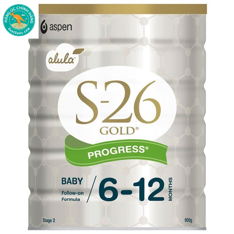 Sữa S26 Úc Gold số 2 Alula Progress 900g